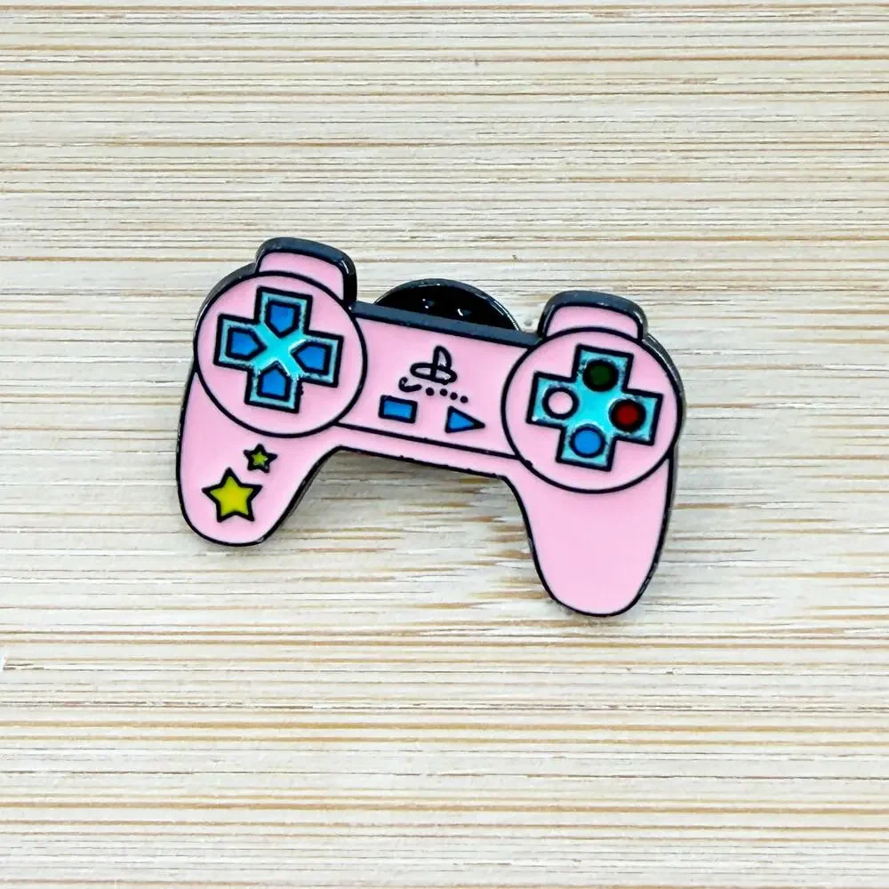 Pink Gaming Controller Soft Enamel Pin, Girl Gamer, Video Game Lover